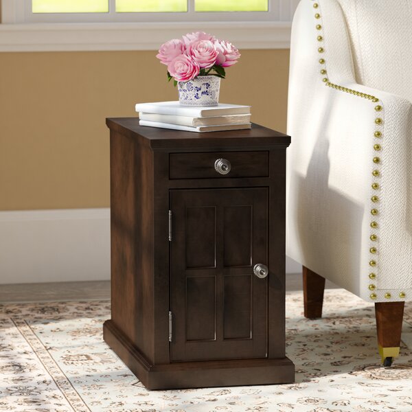 Ferranti End Table With Storage  By Three Posts